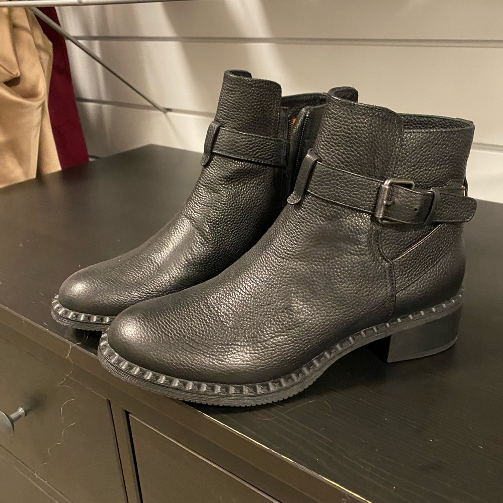 Black Gentle Souls Buckle Boots